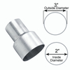2” ID To 3” OD Exhaust Pipe To Stainless Steel Component Adapter Reducer Connector Universal